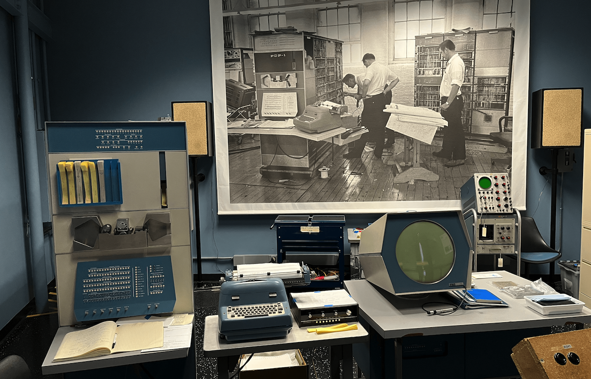 Picture of PDP-1 from my recent visit to the Computer History Museum in Mountain View, California